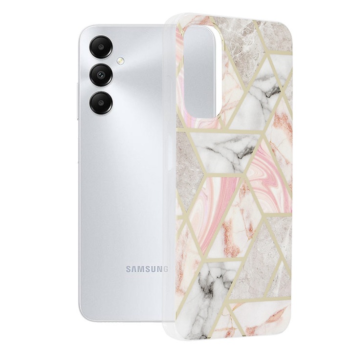 Кейс за Samsung Galaxy A05s - Techsuit Marble Series - Pink Hex