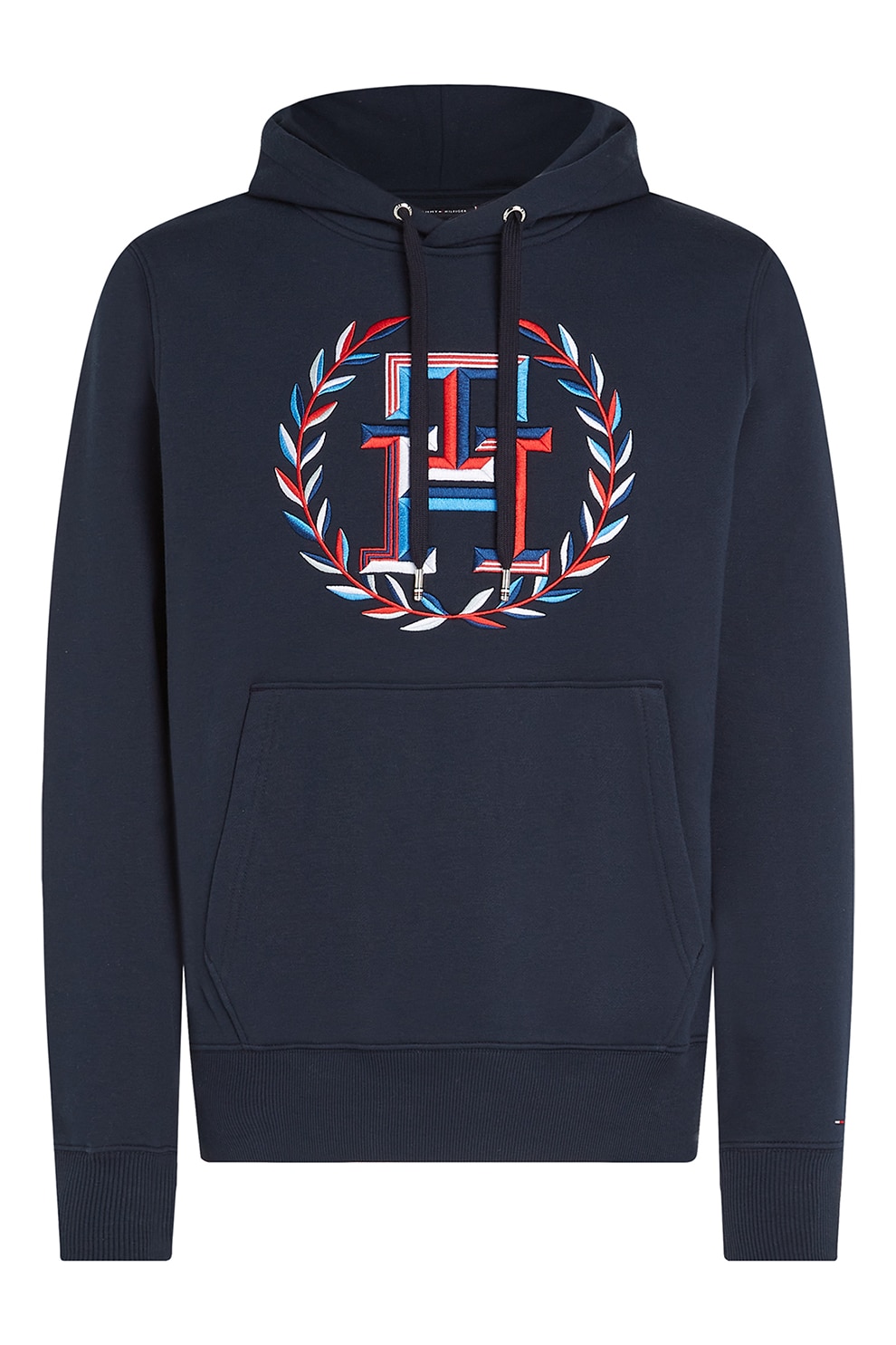Tommy Hilfiger, Hanorac cu broderie logo, Bleumarin, XL - eMAG.ro