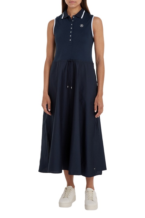 Tommy Hilfiger, Húzózsinóros maxiruha, Tengerészkék, S