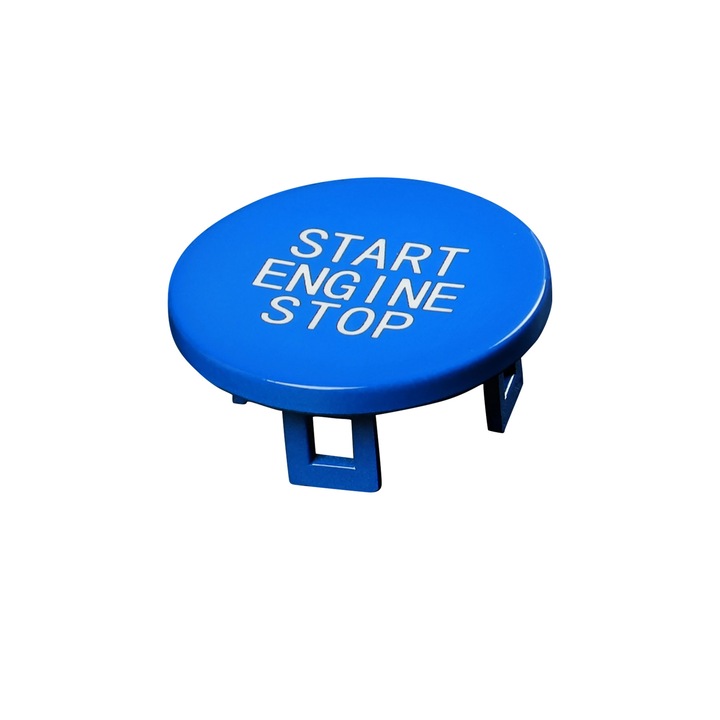 Buton Start Stop Compatibil cu BMW Seria G, G20 G05 G06 G06 G14 G15 G16, Albastru