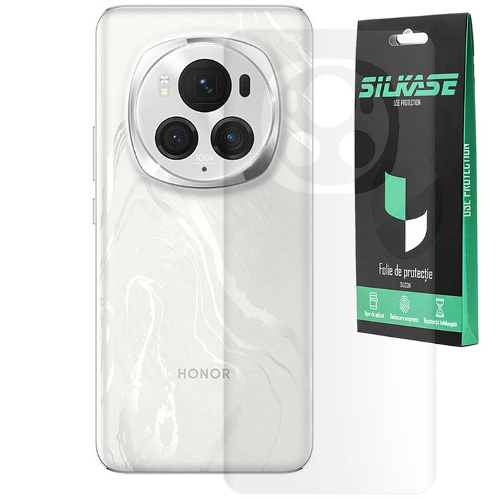 SILKASE матово гръб фолио за Honor Magic6 Pro, защита на гръб, силикон