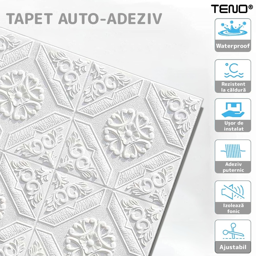 Комплект от 30x 3D Teno® тапети, покриваща повърхност 14,7 кв.м ...
