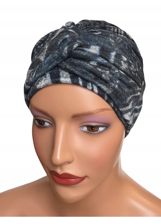 Turban dama, Eva Design, Viscoza, Multicolor 55-60 cm