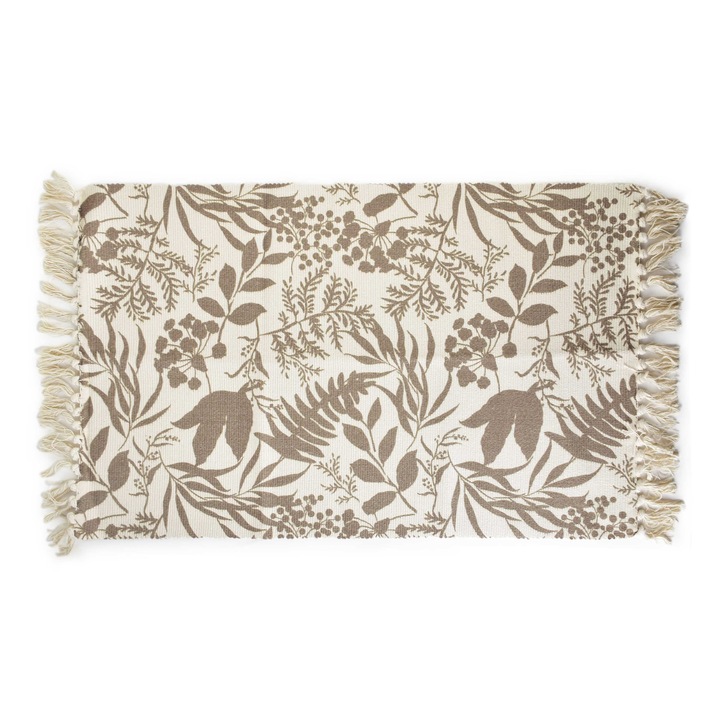 Szőnyeg, Mondex, poliészter\pamut, 60x100 cm, bézs