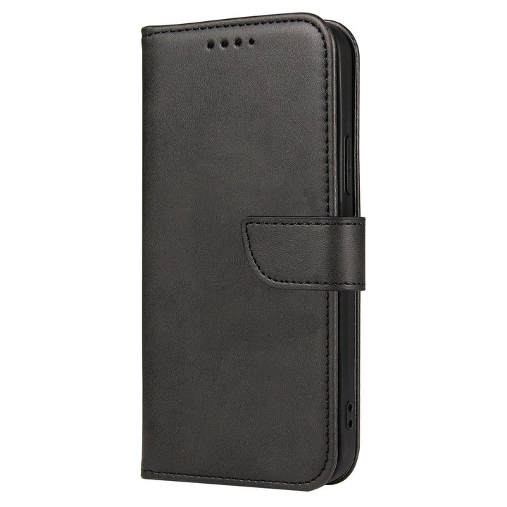 Magnet Wallet Stand tok kompatibilis a Samsung Galaxy A15 4G / A15 5G Black telefonnal