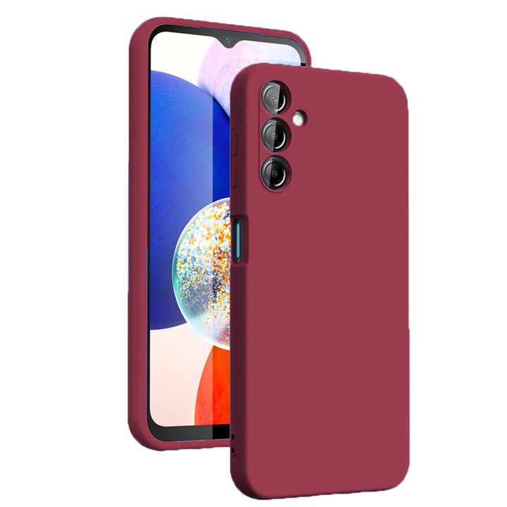Védőtok, bársony belső, kompatibilis Samsung Galaxy A15 4G / A15 5G, FONIX BloomShield, szilikon, emelt élekkel, vékony, Visiniu