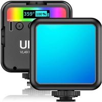 Lampa LED, Ulanzi, VL49 RGB, Cu Baterie, Pentru Telefon, Smartphone, GoPro, Camera, Multicolor