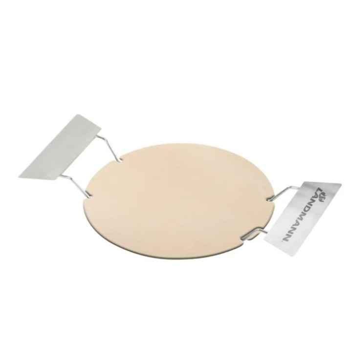 Piatra de pizza 30.5 cm Landmann, pentru sistemul modular Modulus 15913, material cordelita, manere inox