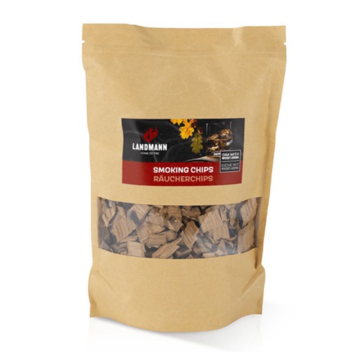 Aschii de afumare Landmann, lemn de stejar cu aroma de vin rosu, 500 g