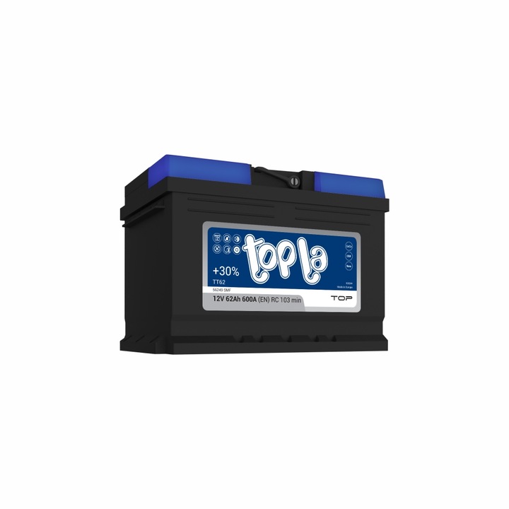 Акумулатор, Topla, Top, 12V, 62Ah, 600A