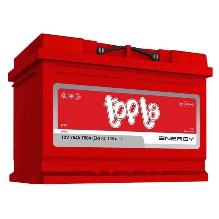Акумулатор, Topla, Energy, 12V, 75Ah