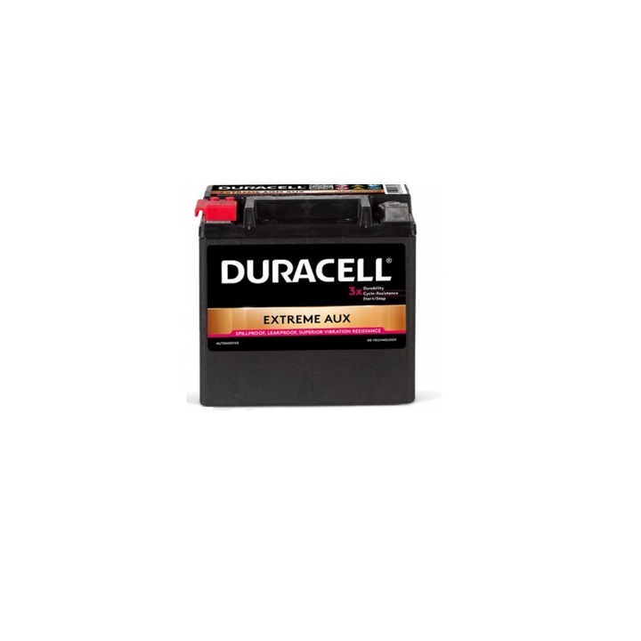 Акумулатор, Duracell, Extreme Auxilliary, 12V, 12AH, 200A, DEAUX14L