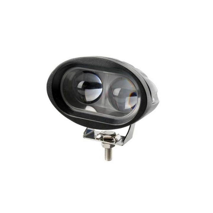 Far LED pentru motocicleta, 0.8 kg, Negru