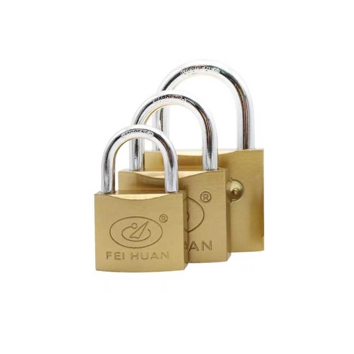 Lacat siguranta, Otel, 32mm, Auriu