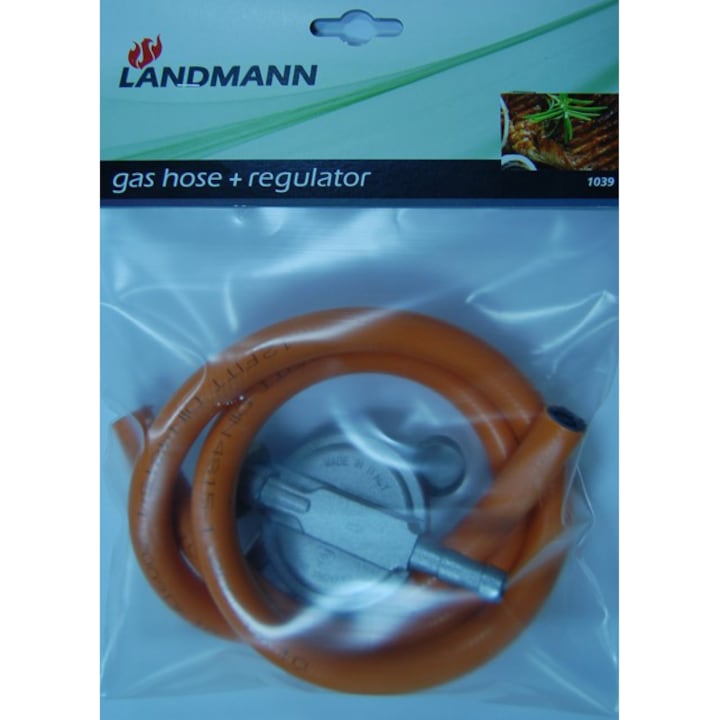 Set regulator de presiune si furtun Landmann, 30 MBar
