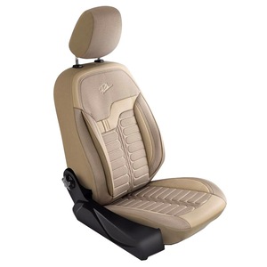 Set Huse Scaune Auto Panda Londra, cu fermoare pentru bancheta rabatabila, bej, 11 piese