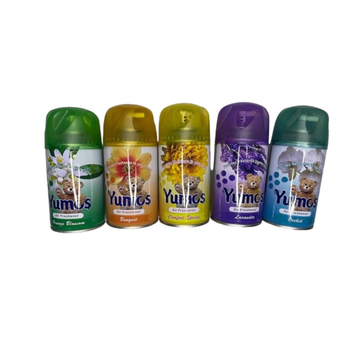 5 db-os szobafrissítő utántöltő készlet, Yumos, 260 ml