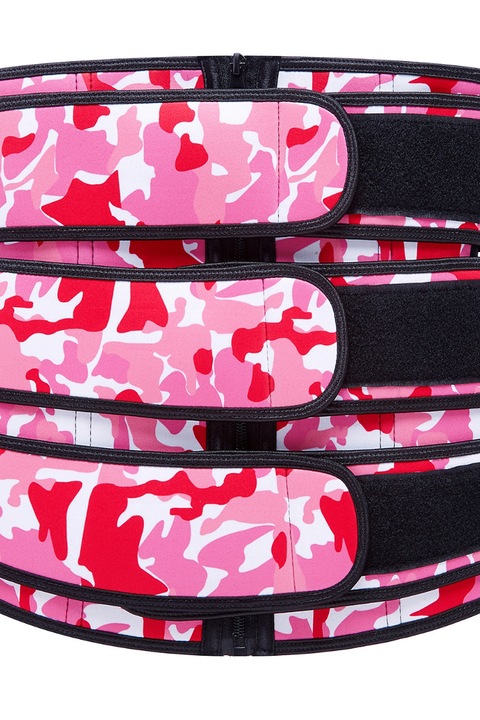 Corset dama, WildFashion, Neopren, Roz/Negru, Negru/Roz