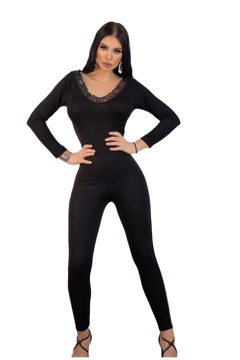 Colanti dama, WildFashion, Viscoza, Negru, Negru