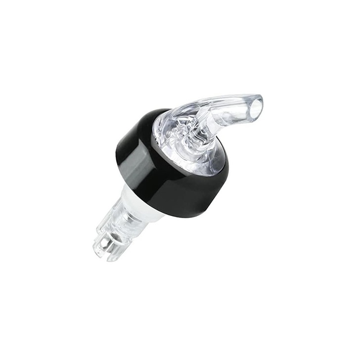 Dop picurator pentru sticle cu dozator 30 ml, Zola®, dozarea precisa, diametru gaura 1.8 cm, plastic si otel, negru