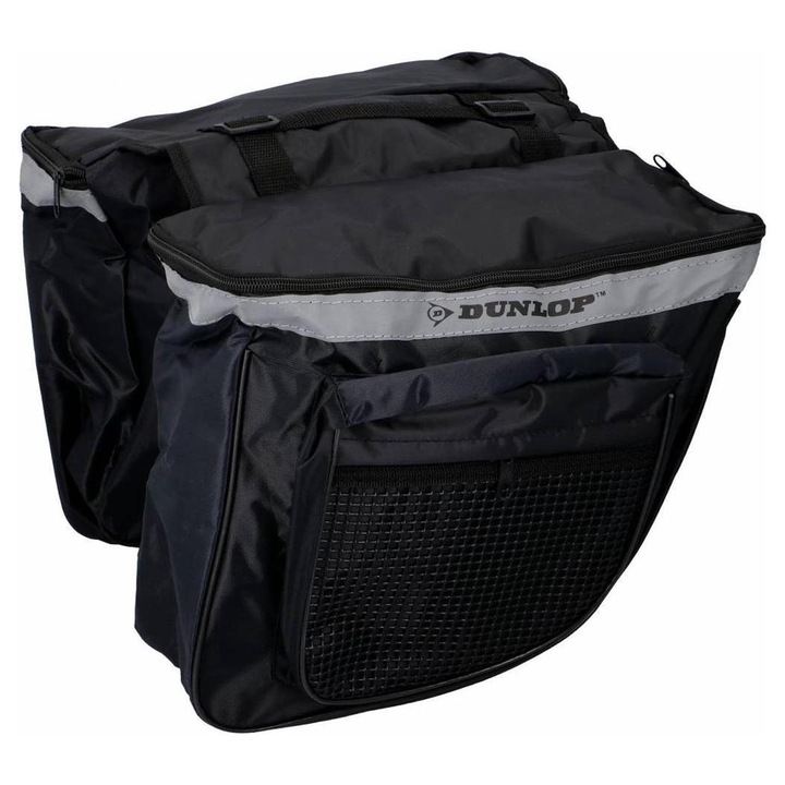 Geanta pentru biciclete, Dunlop, 30x26x10cm, Negru