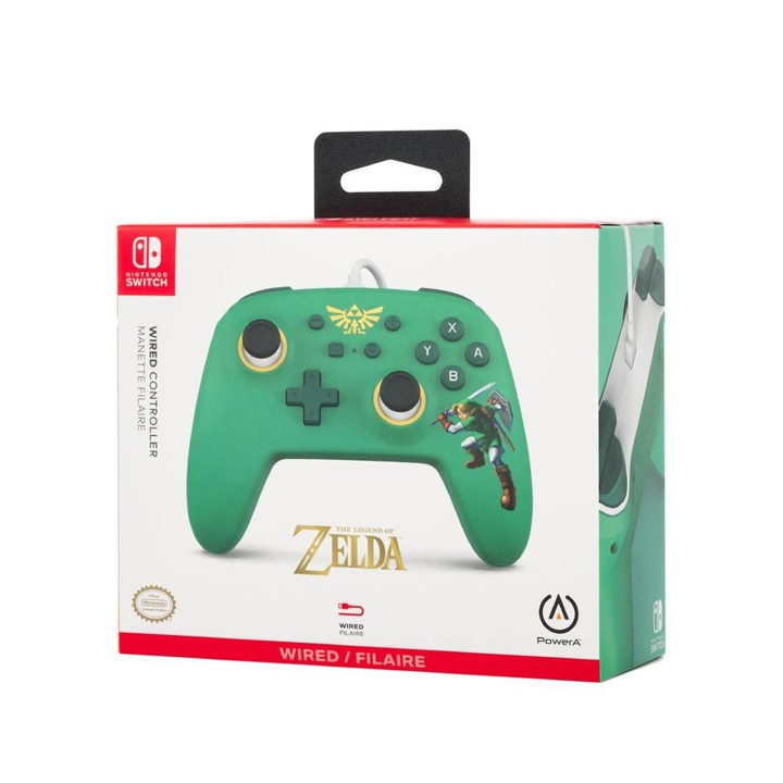 Kontroller Powera Wired Hyrule Defender - Nintendo Switch