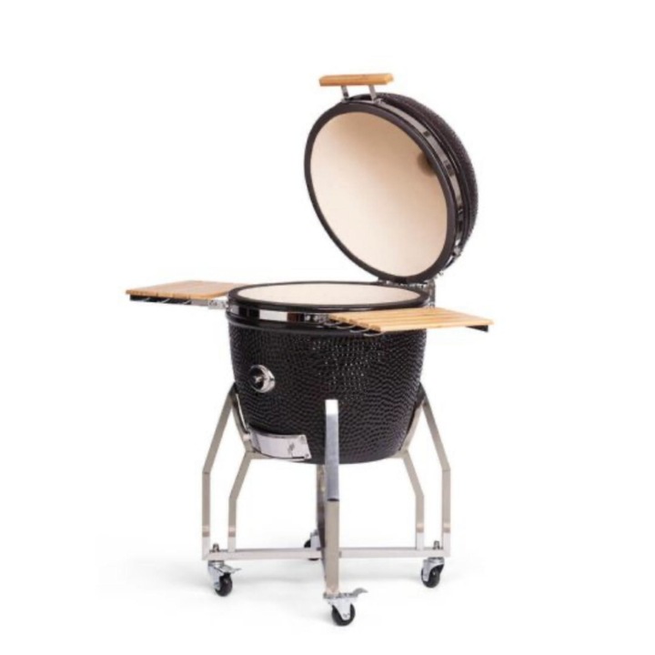 Скара Kamado, 27", с фидер за чипс, черна