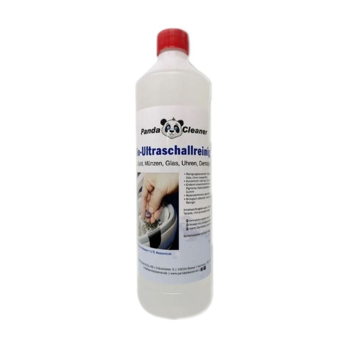 Agent de curatat cu ultrasunete, PandaCleaner, Pentru bijuterii, 1l