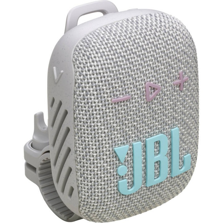 Boxa Portabila Bluetooth JBL Wind 3S, 5W, Waterproof, pentru bicicleta si motocicleta, gri