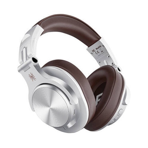 Casca OneOdio wireless, cu fir, tip over ear, utilizare multimedia, DJ, conectare prin Bluetooth 5.2 | Jack 3.5 mm | Jack 6.35 mm, difuzor 40 mm, impedanta 32 Ohm, acumulator 650 mAh, argintiu