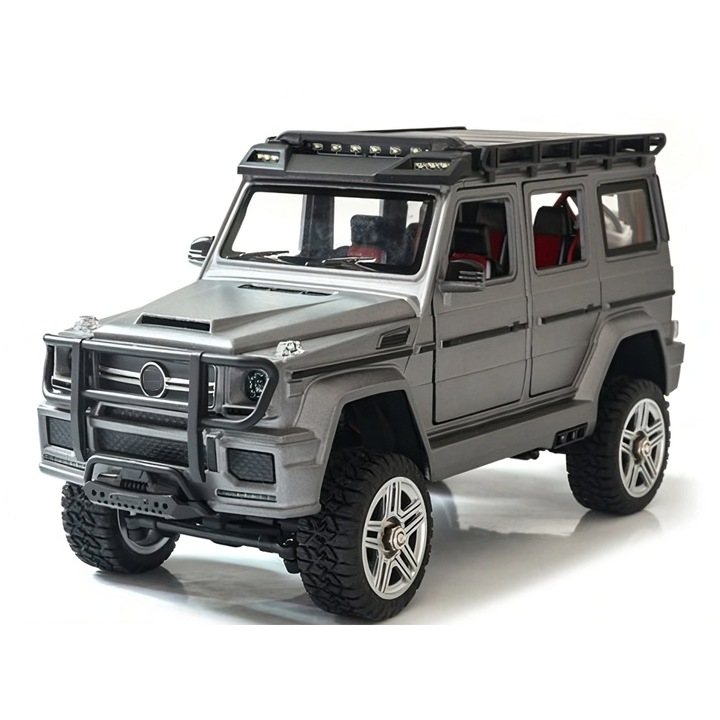 Masina RC cu telecomanda, OFF-ROAD 1:24 4WD, RTR, 2,4 GHz, gri