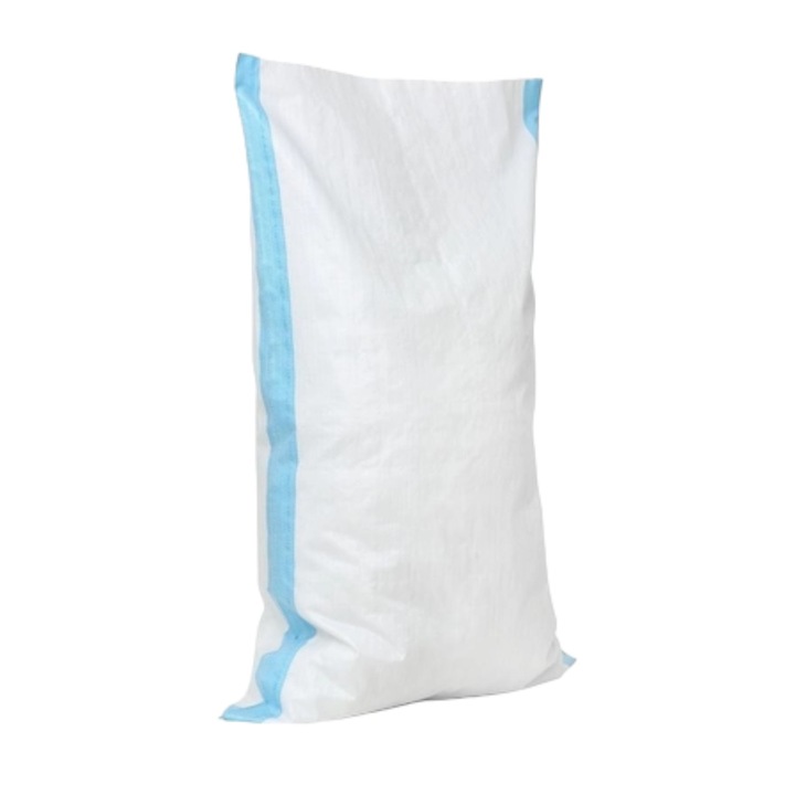 Set 12 buc. sac rafie alba dungi albastre, depozitat eficient cereale, grau porumb, floarea soarelui, carat diverse produse sau lucruri, BumTehnology