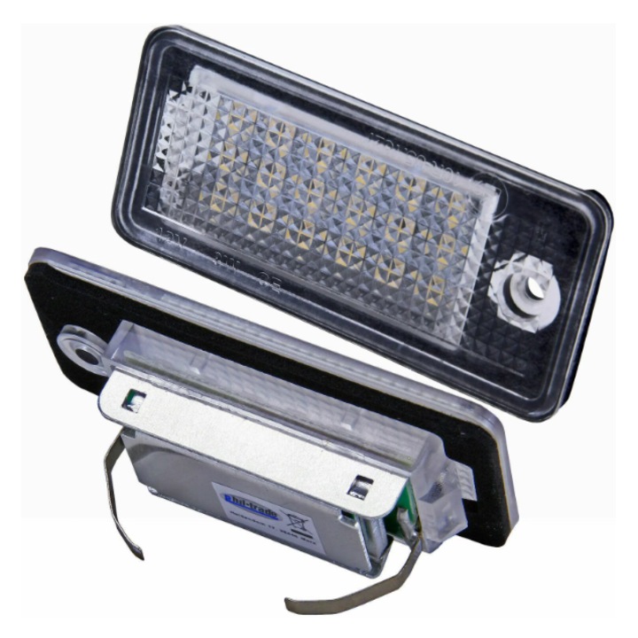 Set 2 Lampi numar LED BZRSH, dedicate Audi A4 B6, B7, A6 C6, A3, A5, A8, Q7