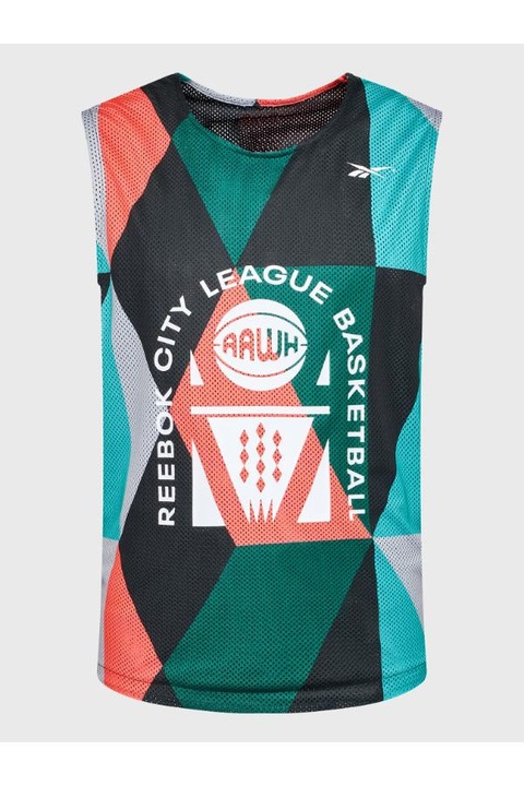 Maiou barbati, Reebok, 300122426, Poliester, Negru, Negru