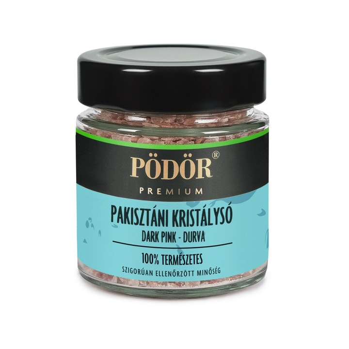 Pödör - Pakisztáni kristálysó - dark pink - durva 150 g