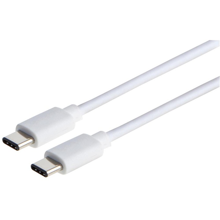 Cablu de incarcare USB-C / USB-C 3A 25cm Joyroom S-02530M3 alb