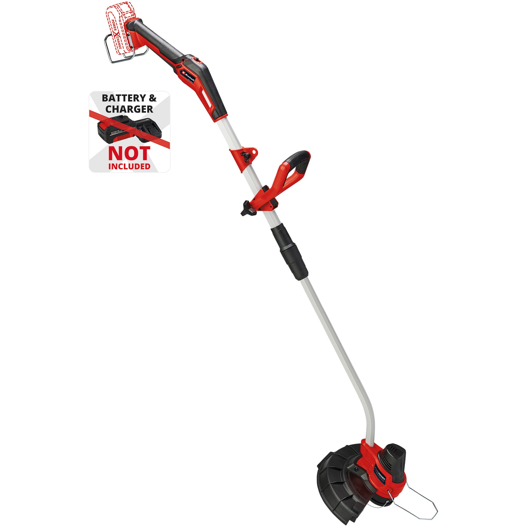 Trimmer de tuns gazon/iarba pe acumulator Einhell Power-X-Change GE-CT 18/33 Li- SOLO, 18 V, 33 cm diametru taiere, 2 mm grosime fir,protectie flori, fara acumulator si incarcator
