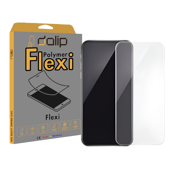 Folie Flexibila pentru HTC U11 Plus, Dalip Extreme Polymer Protection, Full Cover, Transparent