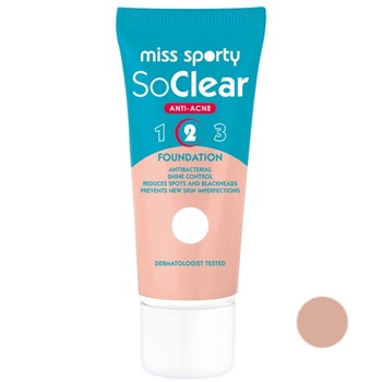 Fond de ten Miss Sporty So Clear 03 Dark, 30 ml Fond de ten Miss Sporty So Clear 03 Dark, 30 ml