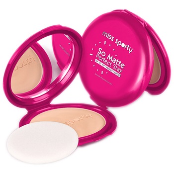 Pudra compacta Miss Sporty So Matte 02, 9.4 g Pudra compacta Miss Sporty So Matte 02, 9.4 g