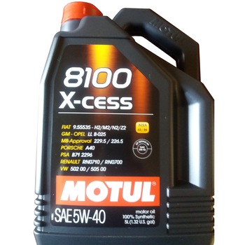 Ulei motor Motul 8100 X-cess, 5W40, 5L Ulei motor Motul 8100 X-cess, 5W40, 5L