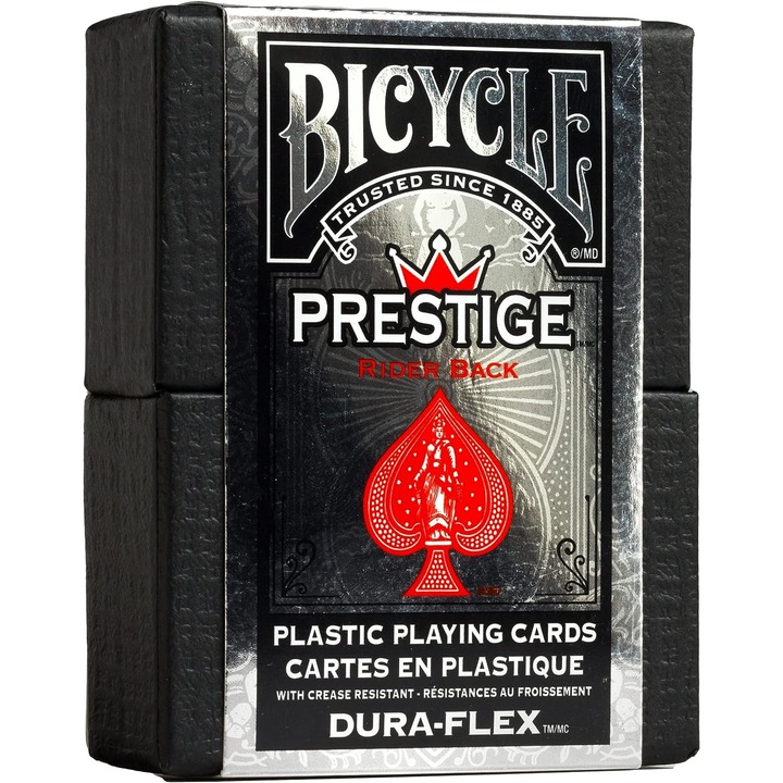 Карти за игра Bicycle, Prestige Standard, Бял/Червен