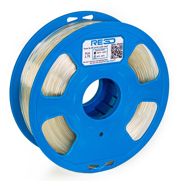 Filament 3D PETG, PLA, Transparent