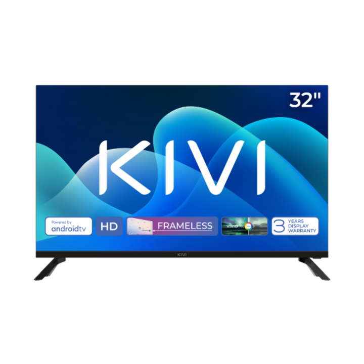 Телевизор KIVI 32H735QB "32", HD, Android 11 TV, Черен