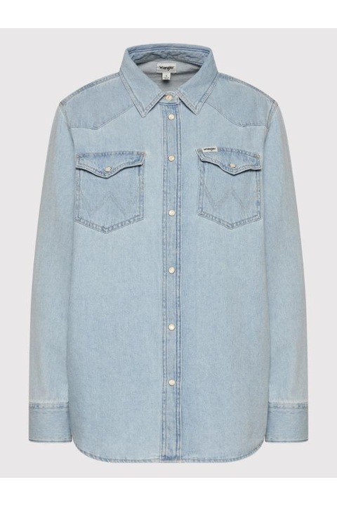 Camasa de blugi dama, Wrangler, 300048191, Bumbac, Albastru