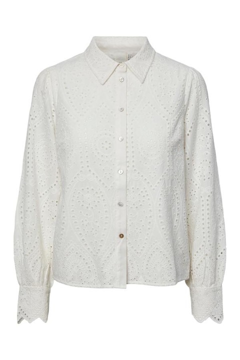 Női ing, YAS, 302597758, pamut, Fehér