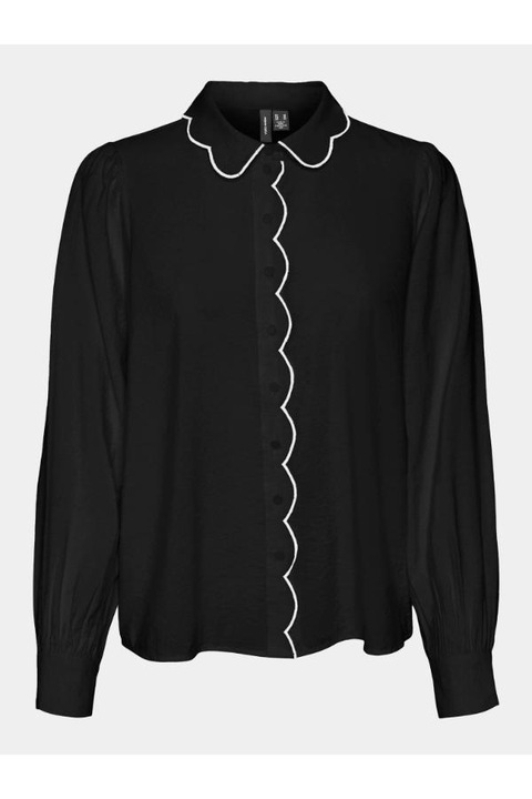Női ing, Vero Moda, 303614775, viszkóz, XS INTL, fekete