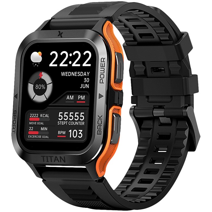 Часовник Smartwatch Maxcom FW67 Titan PRO, Orange