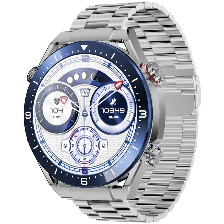 Часовник Smartwatch EcoWatch ECO1, EW01, Silver