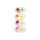 Set 4 agrafe crosetate handmade, pentru par, bebe, Melvelo - Little Flowers